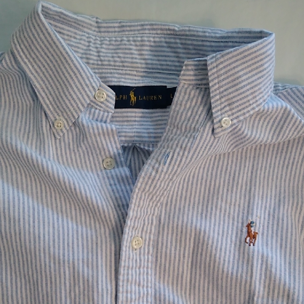 Classic Fit Striped Oxford Shirt
